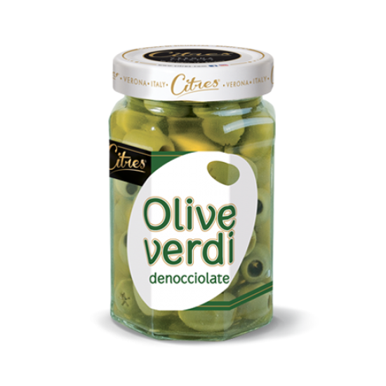 Vykostěné zelené olivy 290g