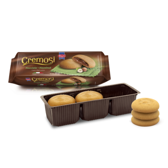 Tonon Cremosi Italian biscuits filled with hazelnut cream