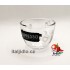 Stylish Glass Coffee Cup for Espresso with Decorations 75ml