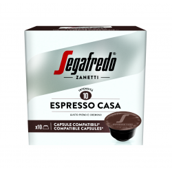10 kapslí Segafredo Espresso Casa Kompatibilní s Nescafe Dolce Gusto