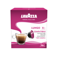 16 Kompatibilní kapsle LAVAZZA Kava Lungo Nescafe Dolce Gusto
