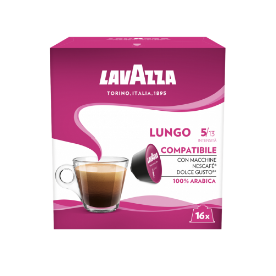 16 Compatible capsules LAVAZZA Coffee Lungo Nescafe Dolce Gusto
