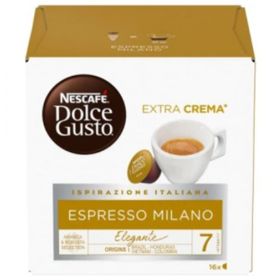 16 Originálních Kapslí Nescafe Extra Krém Espresso Milano pro Nescafe Dolce Gusto