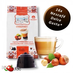 16 kapslí Toda Gattopardo Buon Nocciolino (Lískový oříšek) pro Nescafe Dolce Gusto