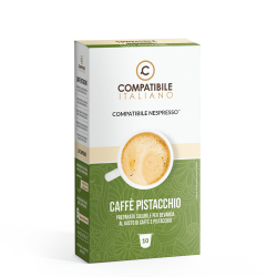 10 Pistáciových kávových Kapslí kompatibilních s Nespresso Compatibile Italiano