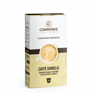 10 kompatibilních kapslí Kávová vanilková příchuť pro Nespresso Compatibile Italiano