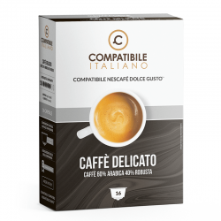 16 Kapslí Espresso Káva Delicato pro Nescafe Dolce Gusto Compatibile Italiano