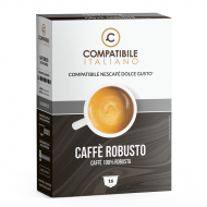 16 Capsule Espresso Coffee Robusto for Nescafe Dolce Gusto Compatibile Italiano