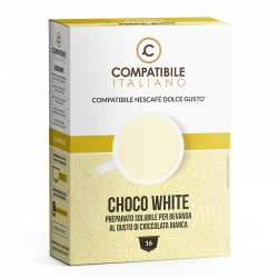 16 Capsule Choco White for Nescafe Dolce Gusto Compatibile Italiano