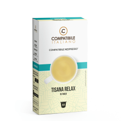 10 kapslí Relaxační bylinkový čaj v listech pro Nespresso Compatibile Italiano