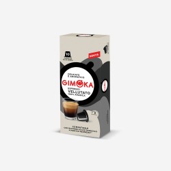 10 Capsules Gimoka Espresso Vellutato 100% Arabica Compatible Nespresso