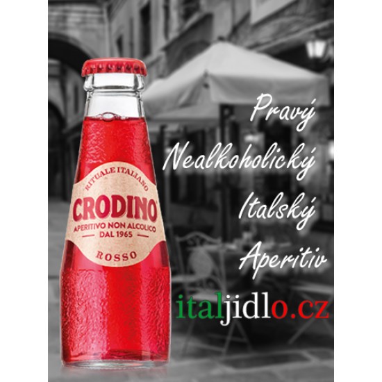 Nealkoholický Italský Aperitiv Crodino Rosso 8x100ml