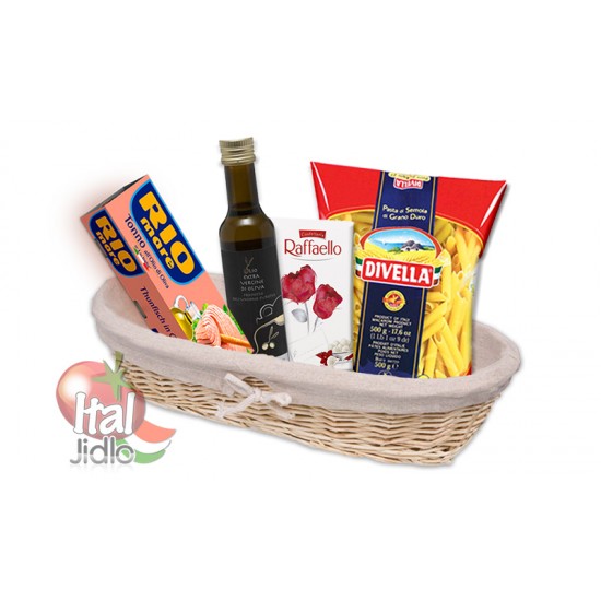 Italian Gift Basket with bread Basket