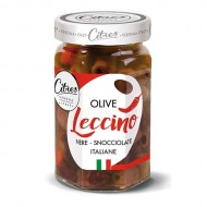 Vypeckované italské černé Leccino pikantní olivy Citres  285g