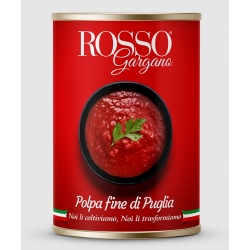 Rosso Gargano Italská rajčatová dřeň ve jemných kouscích z Apulie 400g